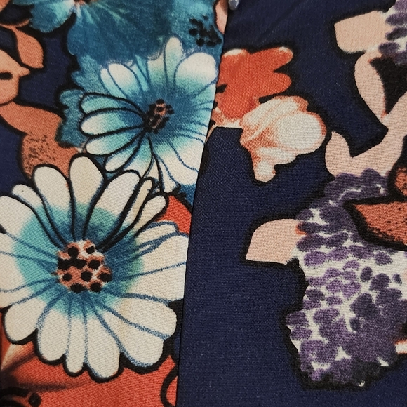 Adrianna Papell Women's Size 20 Floral pleated Dress wedding guest fit and flare - Picture 5 of 5